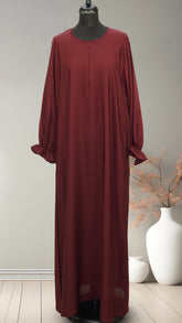 Classic Elastic Sleeve Abaya